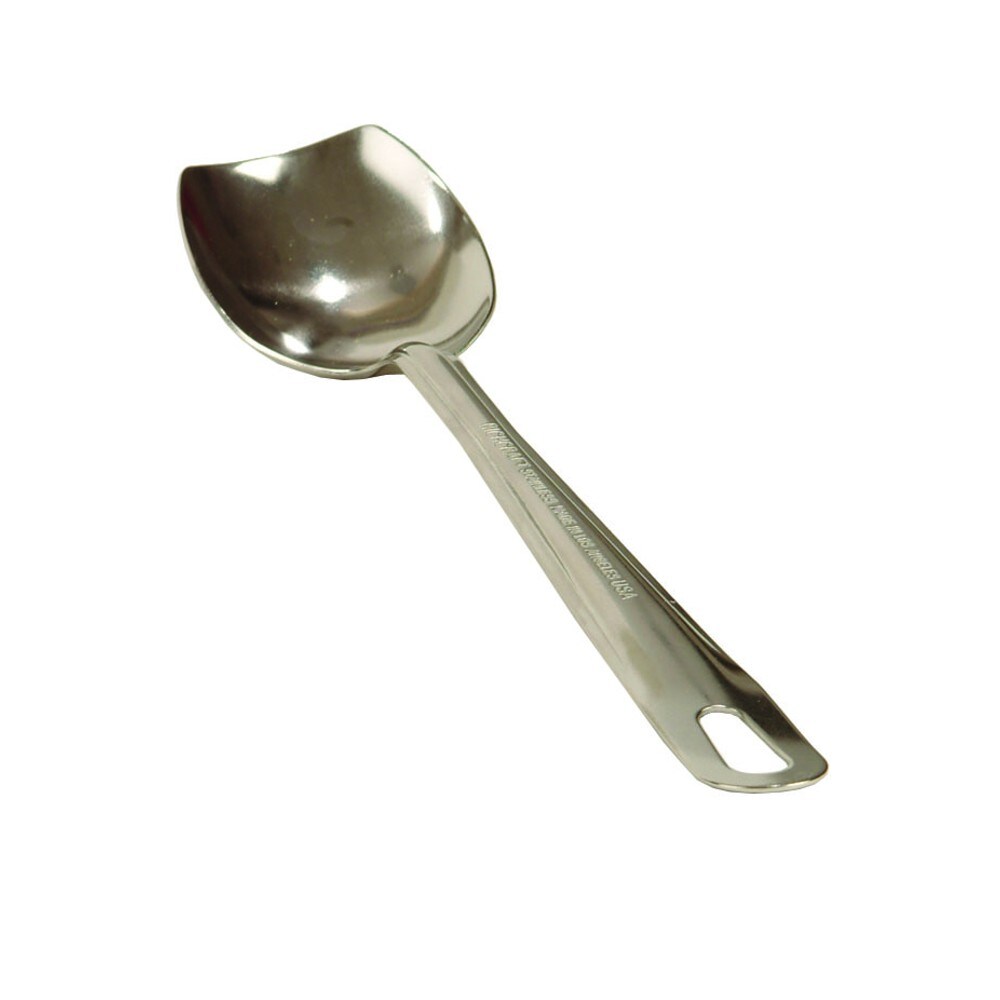 Stainless Steel Cooking Serving Spoon, 13 inch Blunt End Scrapes, Stirs and Bastes