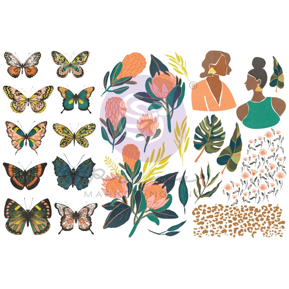 Majestic Rub-On Transfers 6&#x22;X12&#x22; 3/Sheets-
