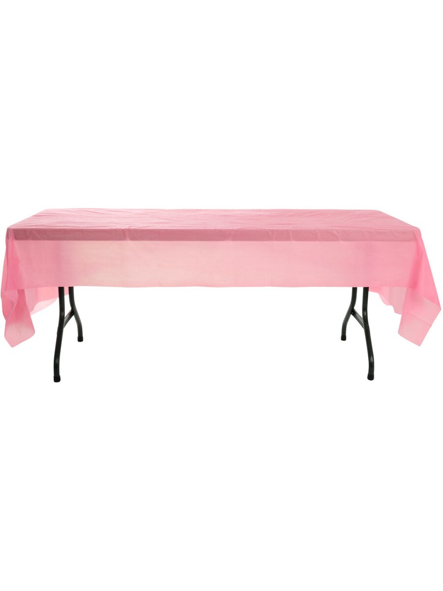 Light Pink Birthday Halloween Party Decoration Plastic Table Cloth Cover