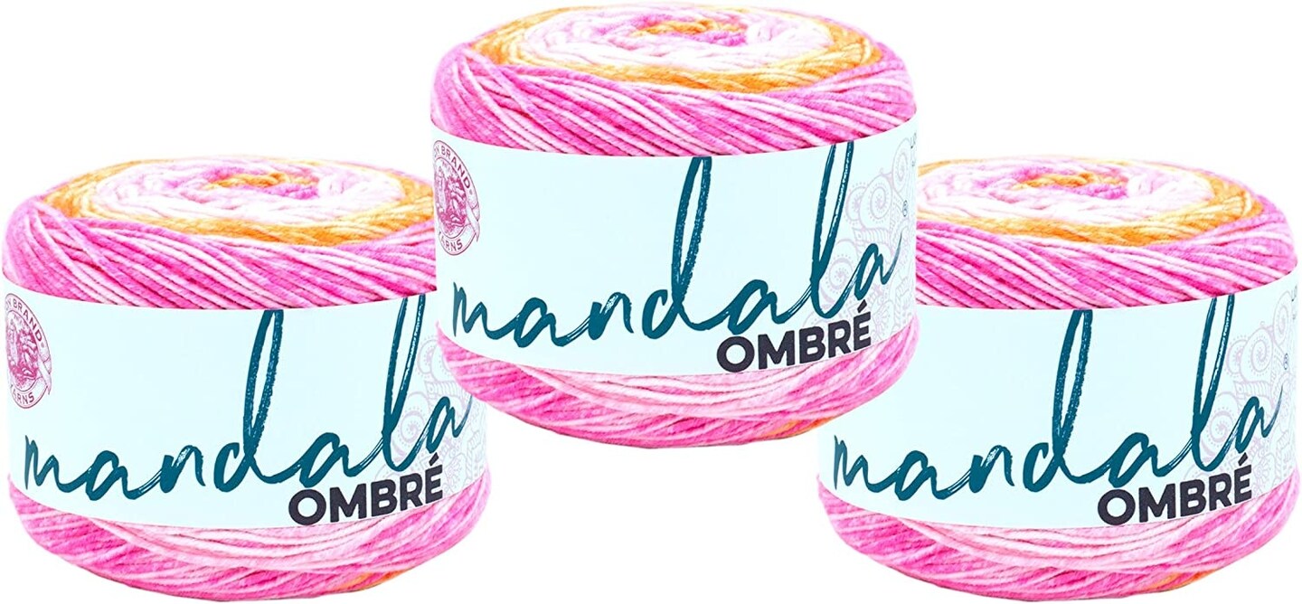 (Pack of 3) Lion Brand Mandala Ombre Yarn-Serene