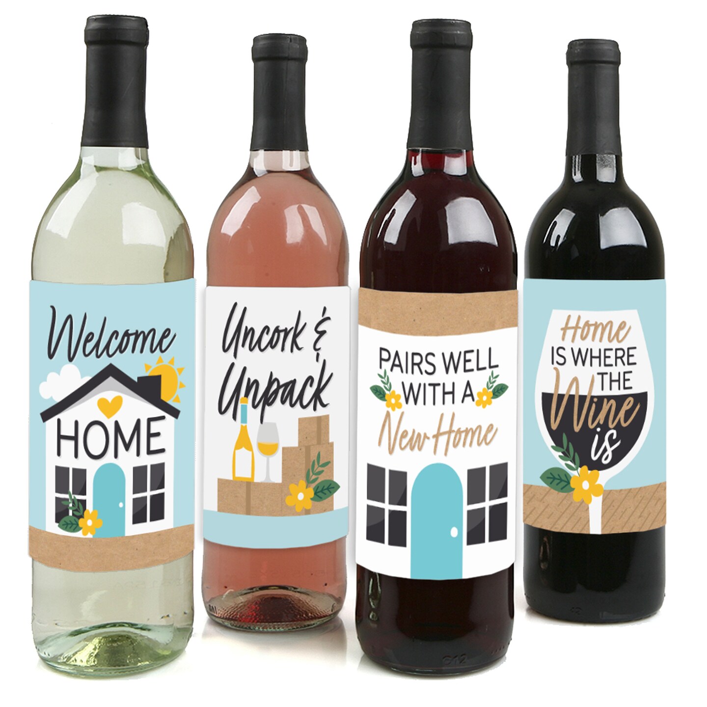 Housewarming Gift New Place Housewarming Wine Label Gift for Her