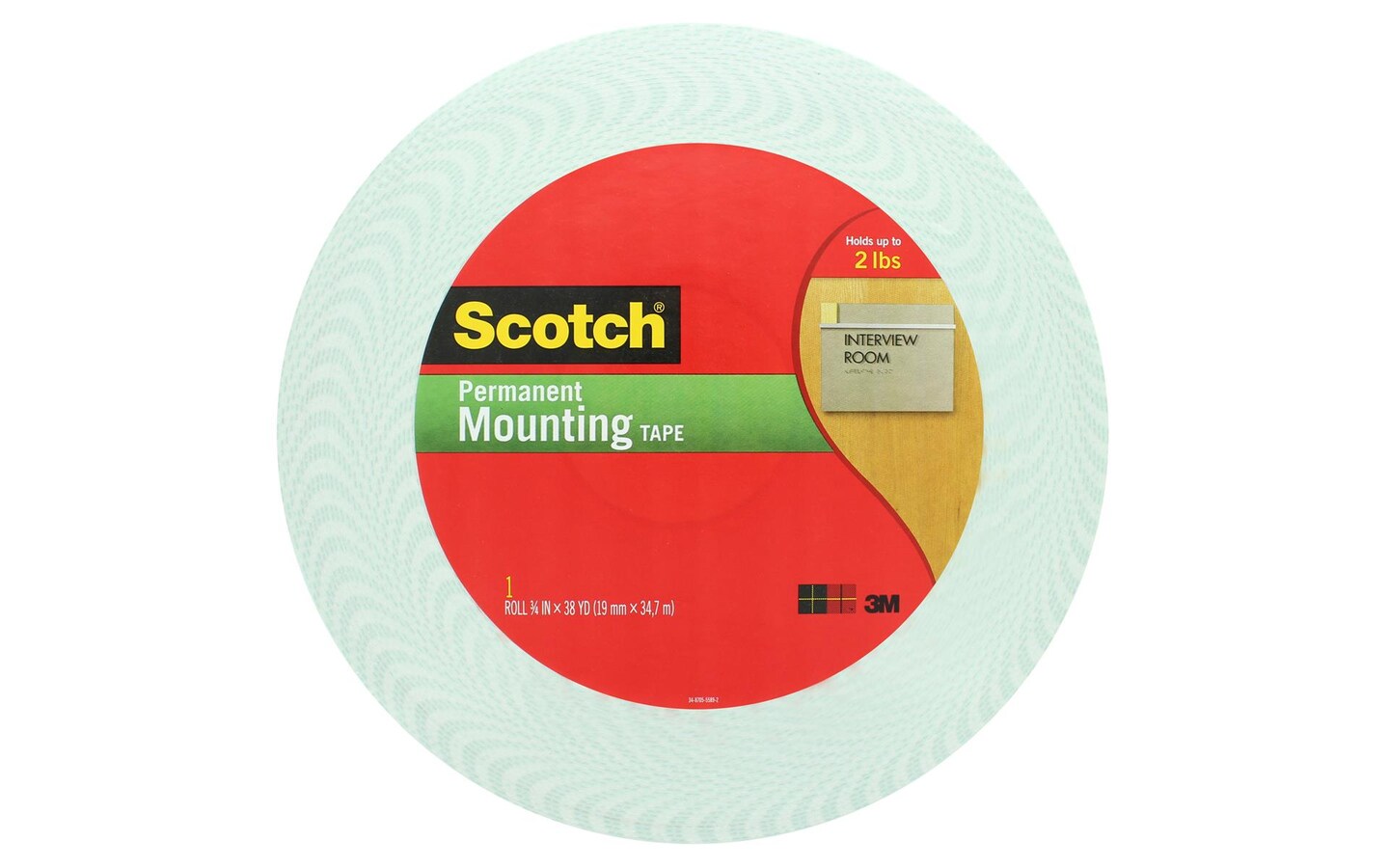 Scotch Double Sided Foam Mounting Tape .75&#x22;x38yd