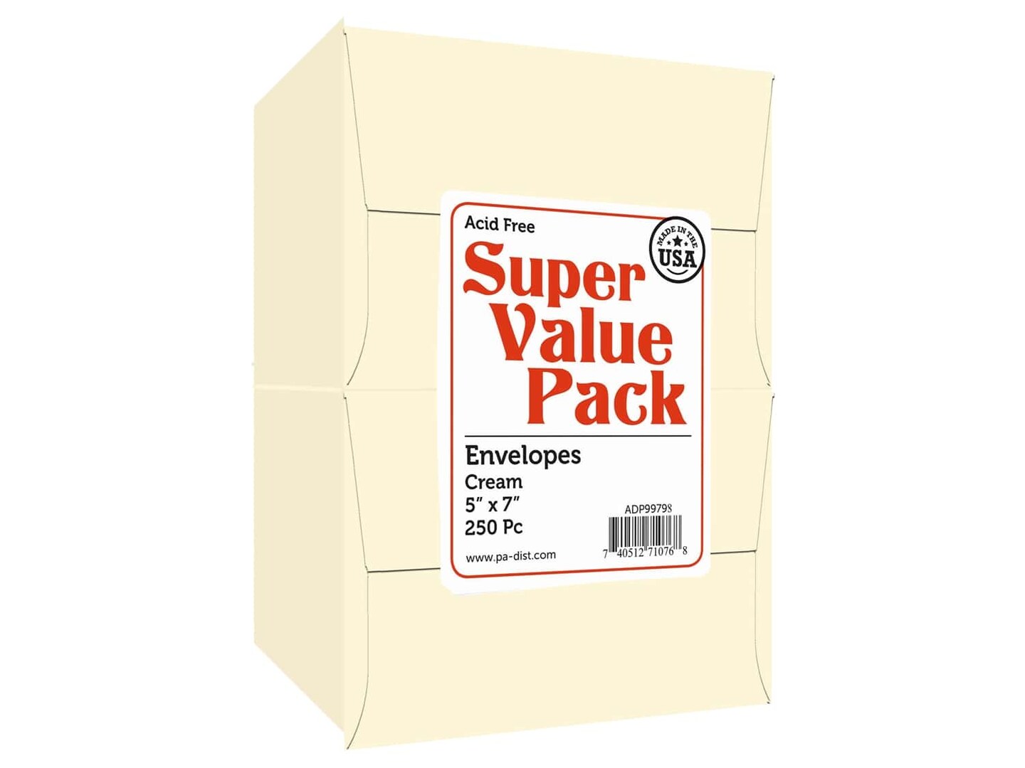 Paper Accents 5 x 7 in. Envelopes 250 pc. Cream
