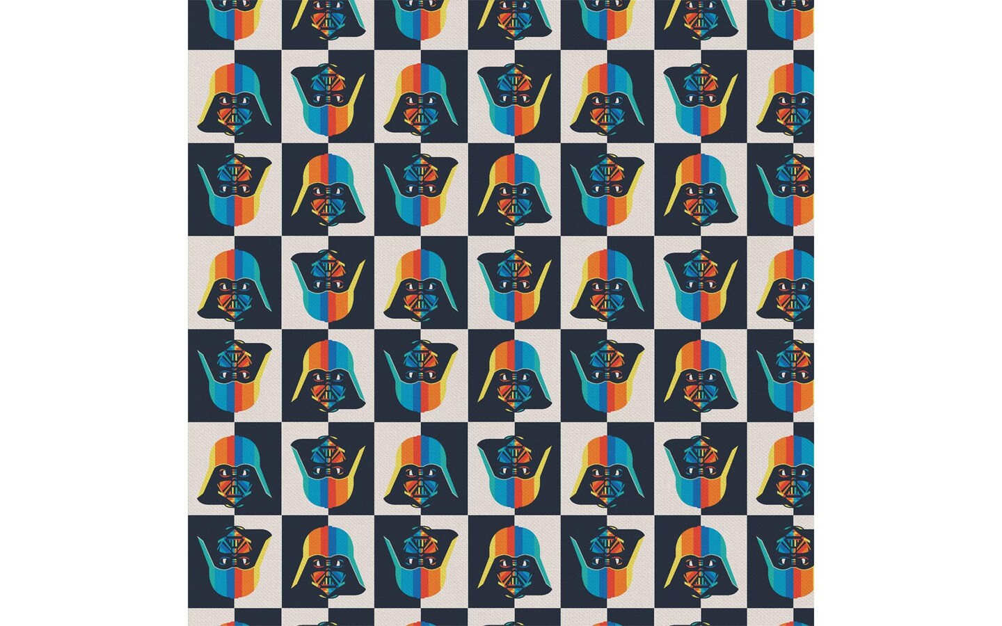 Star Wars Cotton Precut 2yd Rainbow Darth Vader