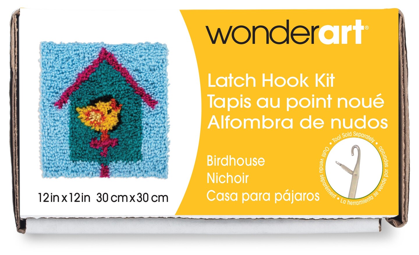 Wonderart Latch Hook Kit 12"X12"Birdhouse Michaels