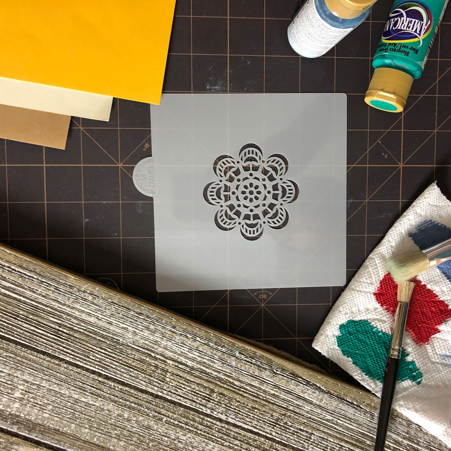 Mandala #1 Cookie & Craft Stencil | CM058 by Designer Stencils | Stencils for Royal Icing, Airbrush, Dusting Powder |