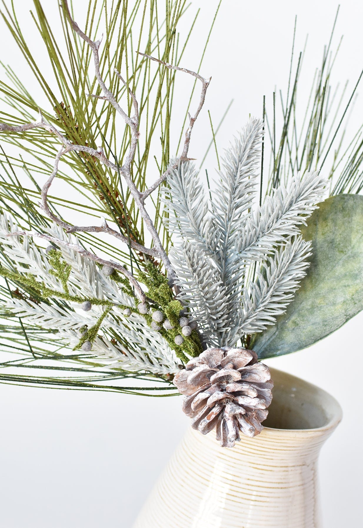 23&#x22; Blue Spruce Pine w/ Cone Stem