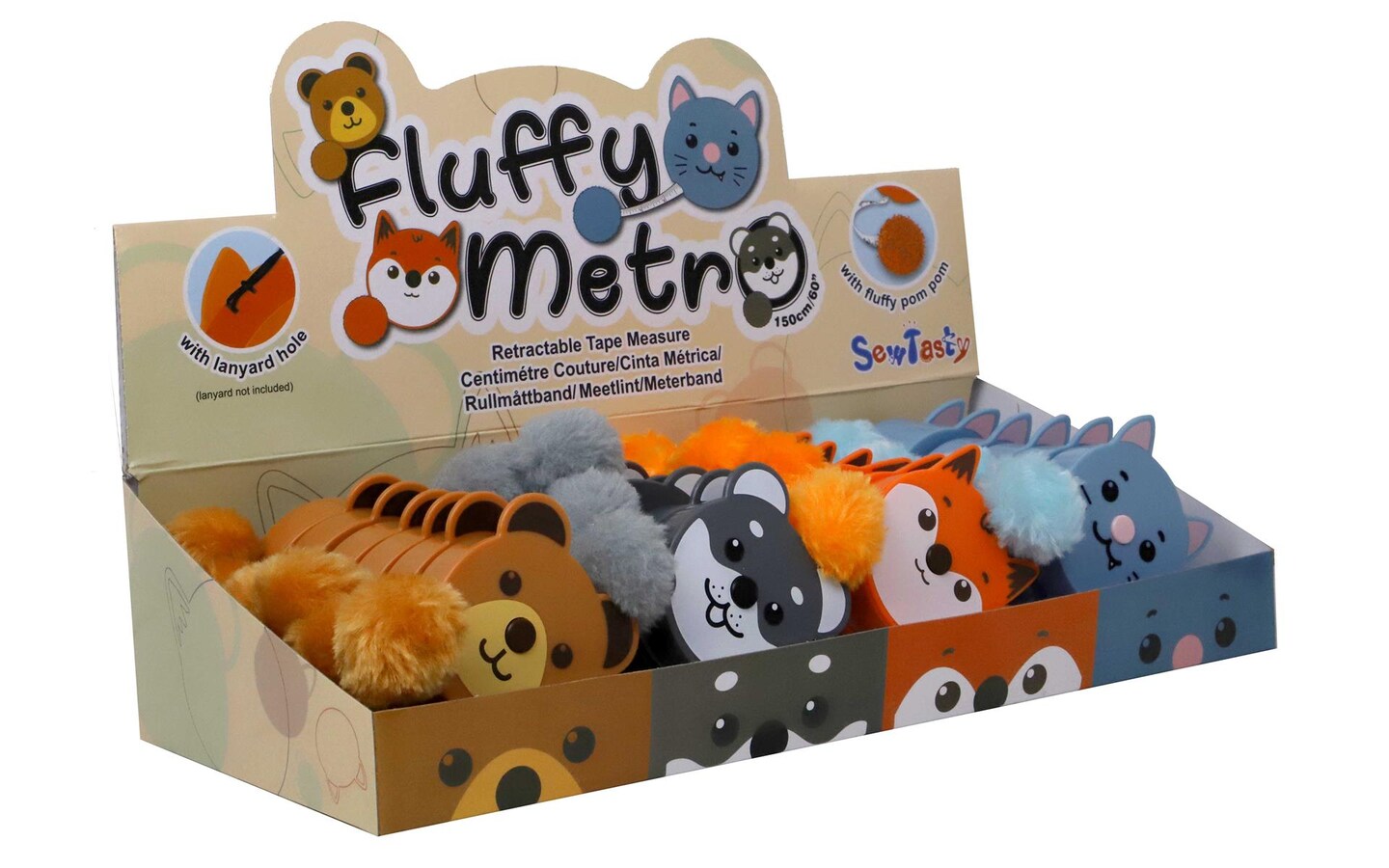 Tacony Tape Measure Pop 24Pc Fluffy Michaels