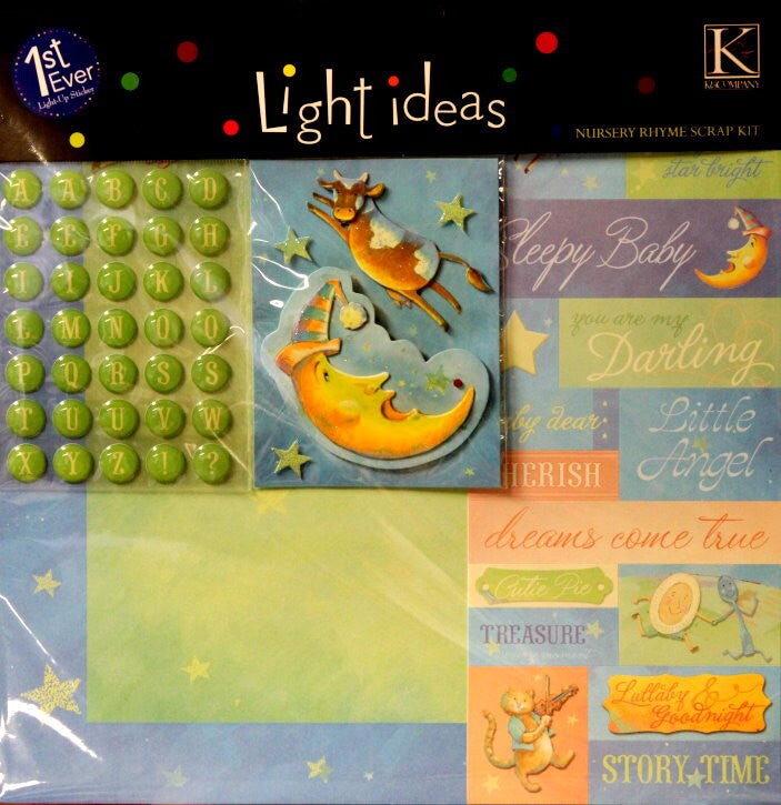 K &#x26; Company Nursery Rhyme Light Ideas 12 x 12  Scrapbook Pages Kit