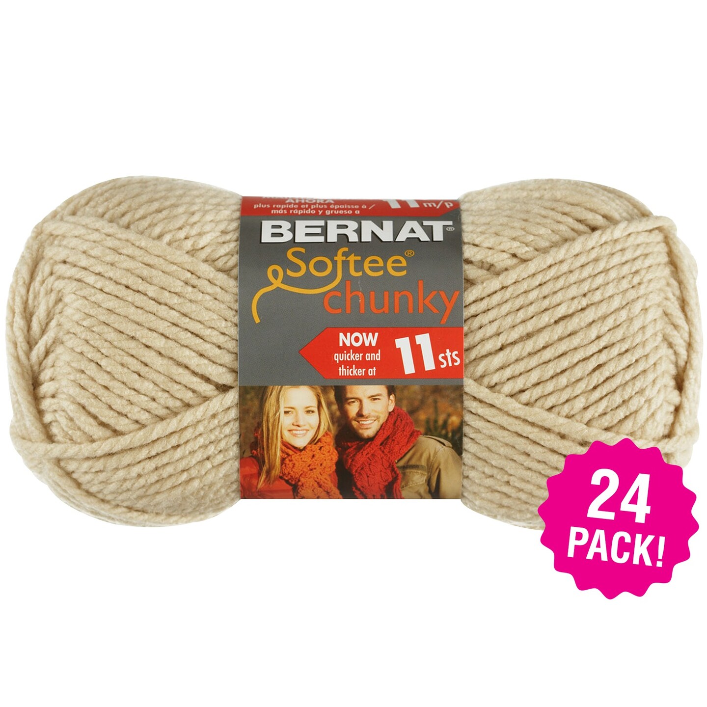 Bernat softee chunky linen sale