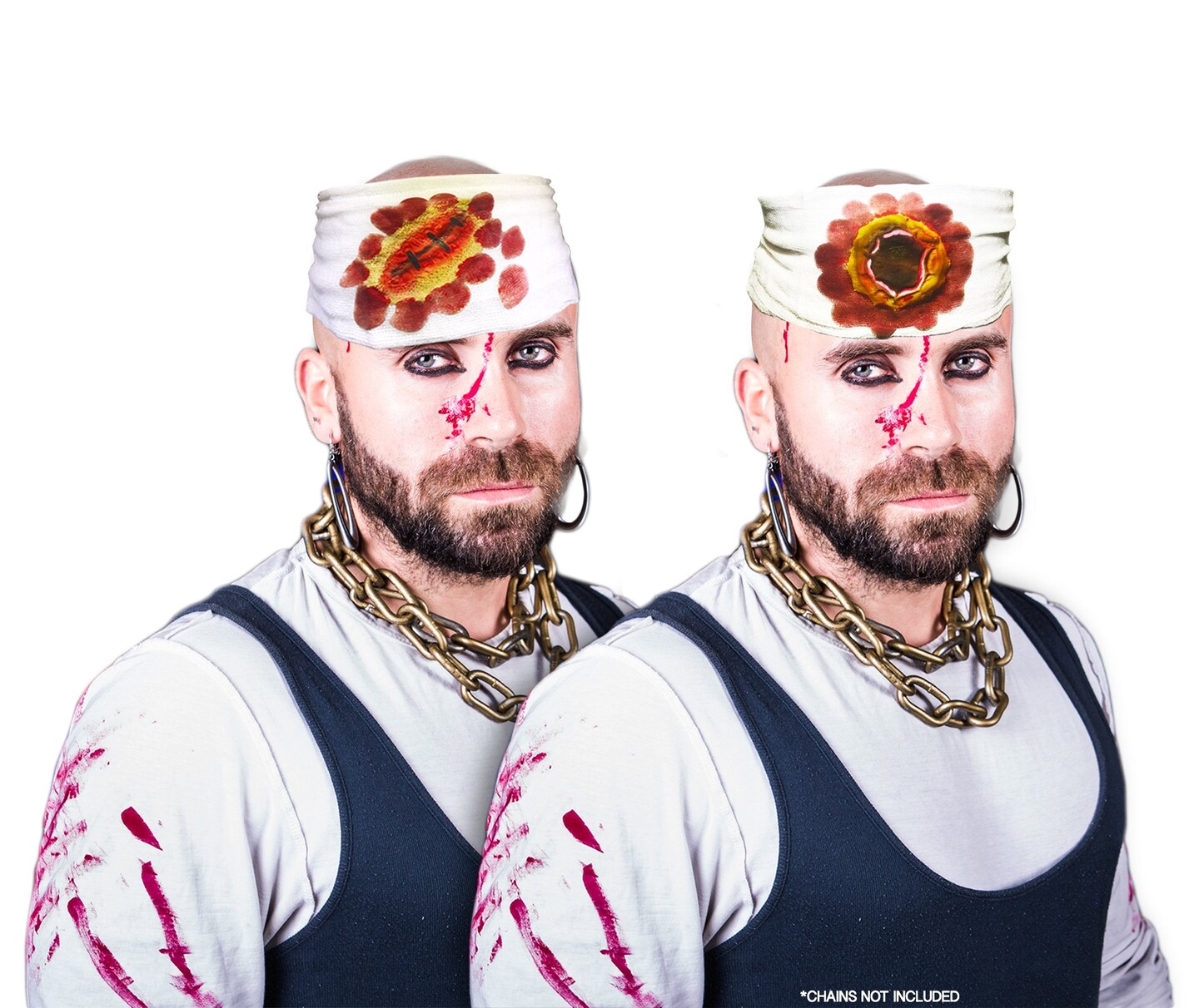 Big Mo&#x27;s Toys Bloody Wound Gauze Bandage Halloween Zombie Costume Accessories White