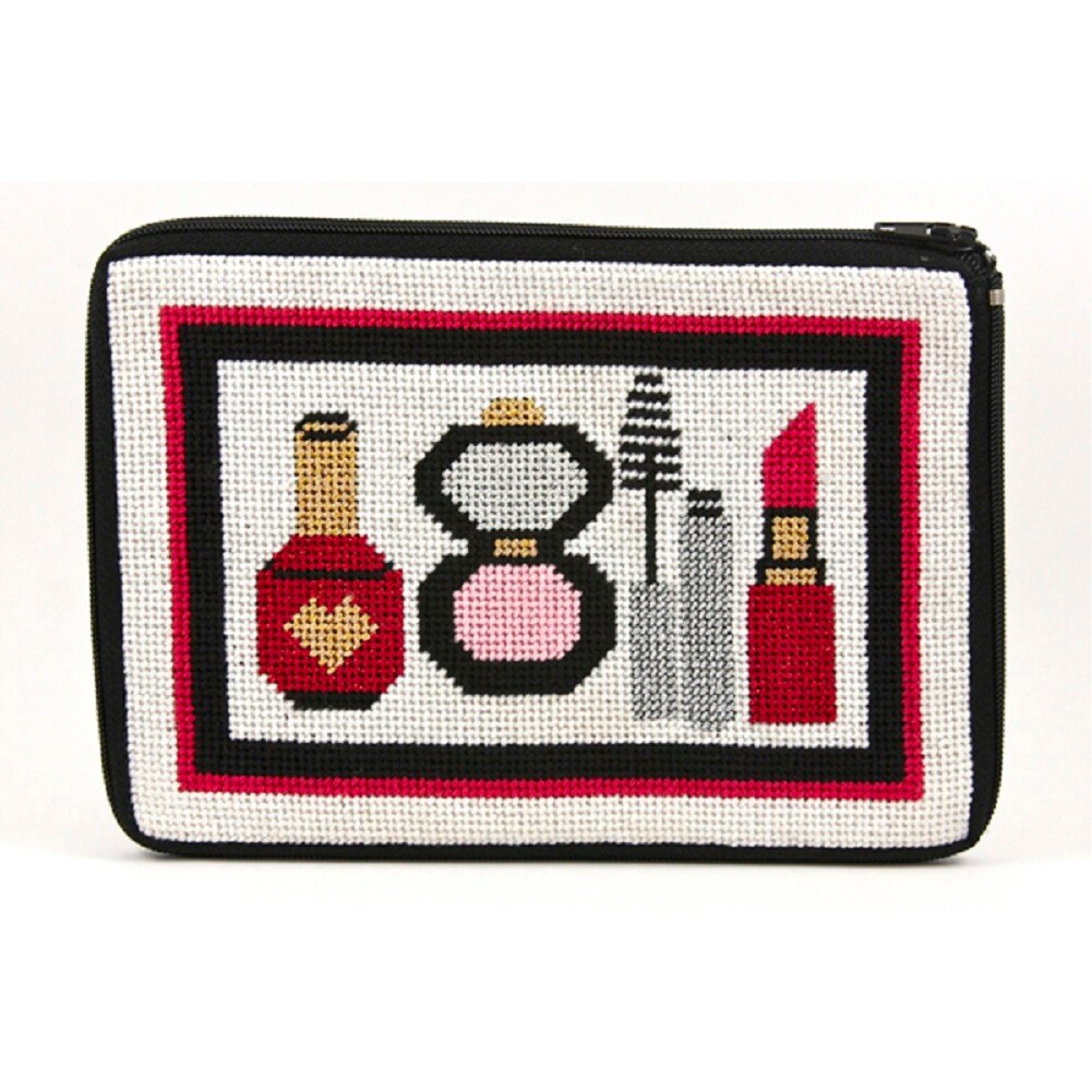 Cosmetic Purse - Make-Up and Things - Needlepoint Kit