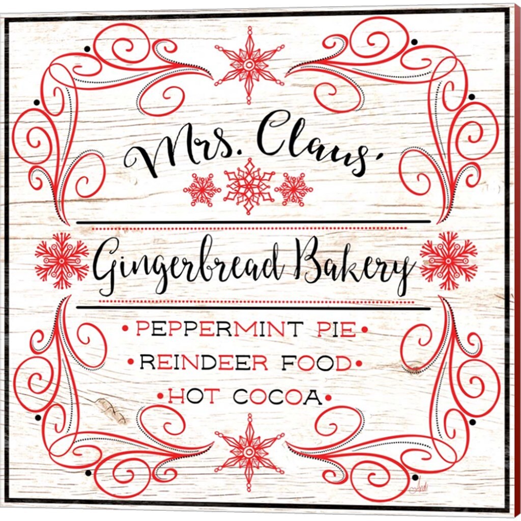 North Peppermint Pole by Andi Metz 14" x 14" Canvas Wall Art (Set of 2)