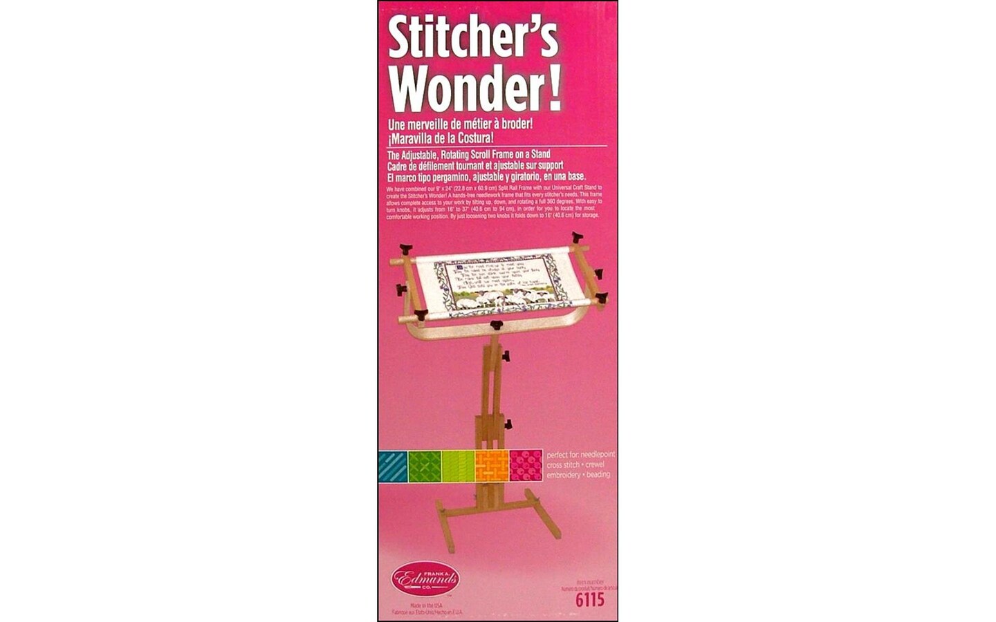 F.A.Edmunds Stitcher&#x27;s Wonder 12X24&#x22;Frame W/Stand