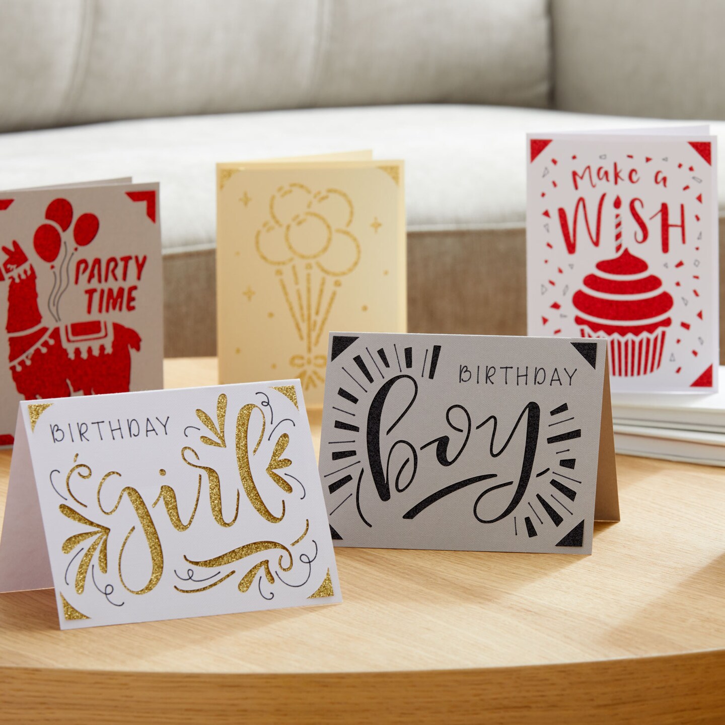 Cricut Joy Insert Cards - DIY Greeting Card - Black/Red, 10 ct