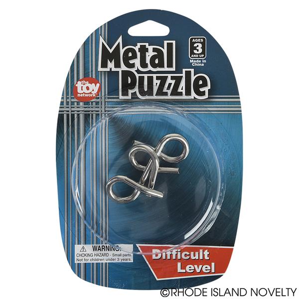 METAL WIRE PUZZLES - 12 pieces