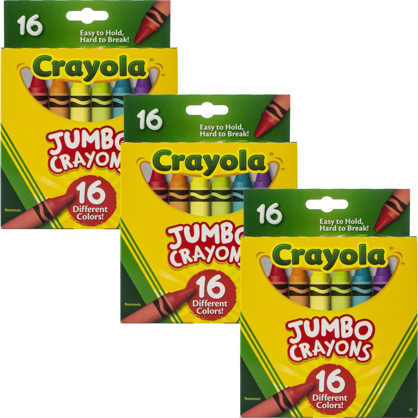 Multipack of 3 - Crayola Jumbo Crayons-16/Pkg