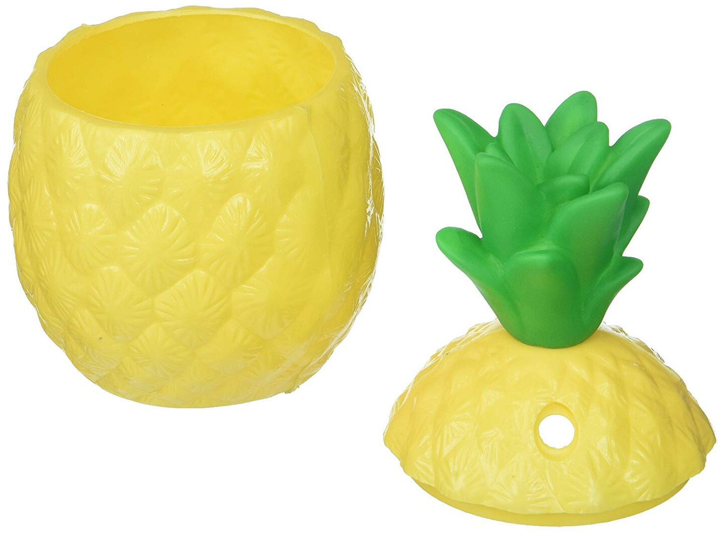 5.5&#x22; 8OZ PLASTIC PINEAPPLE CUP 12 Pack