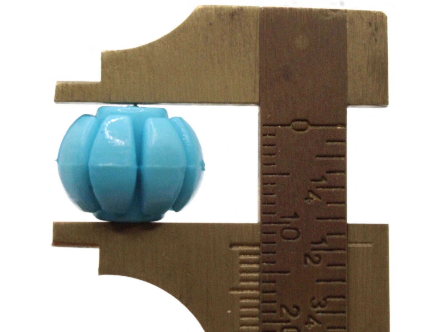 20 15mm Stacking Sky Blue Rondelle Plastic Chain Beads