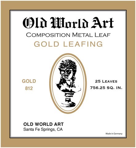 COMPOSITION GOLD LEAF 25 SHEETS 5-1/2 INCH