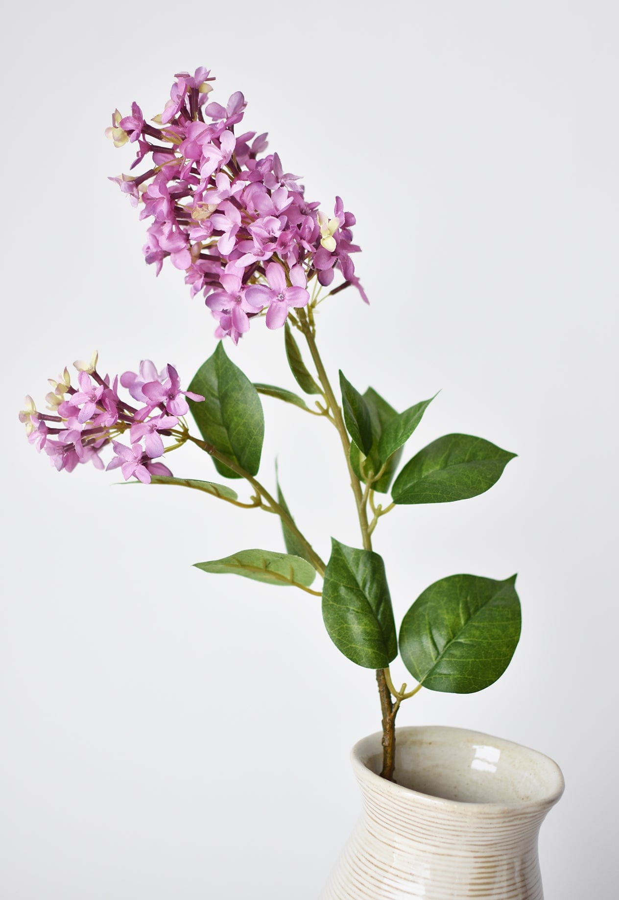 28.5&#x22; Faux Light Purple English Lilac Stem