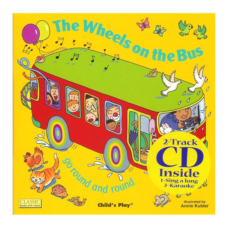 The Wheels On The Bus, Classic Books With Holes, Book With Cd