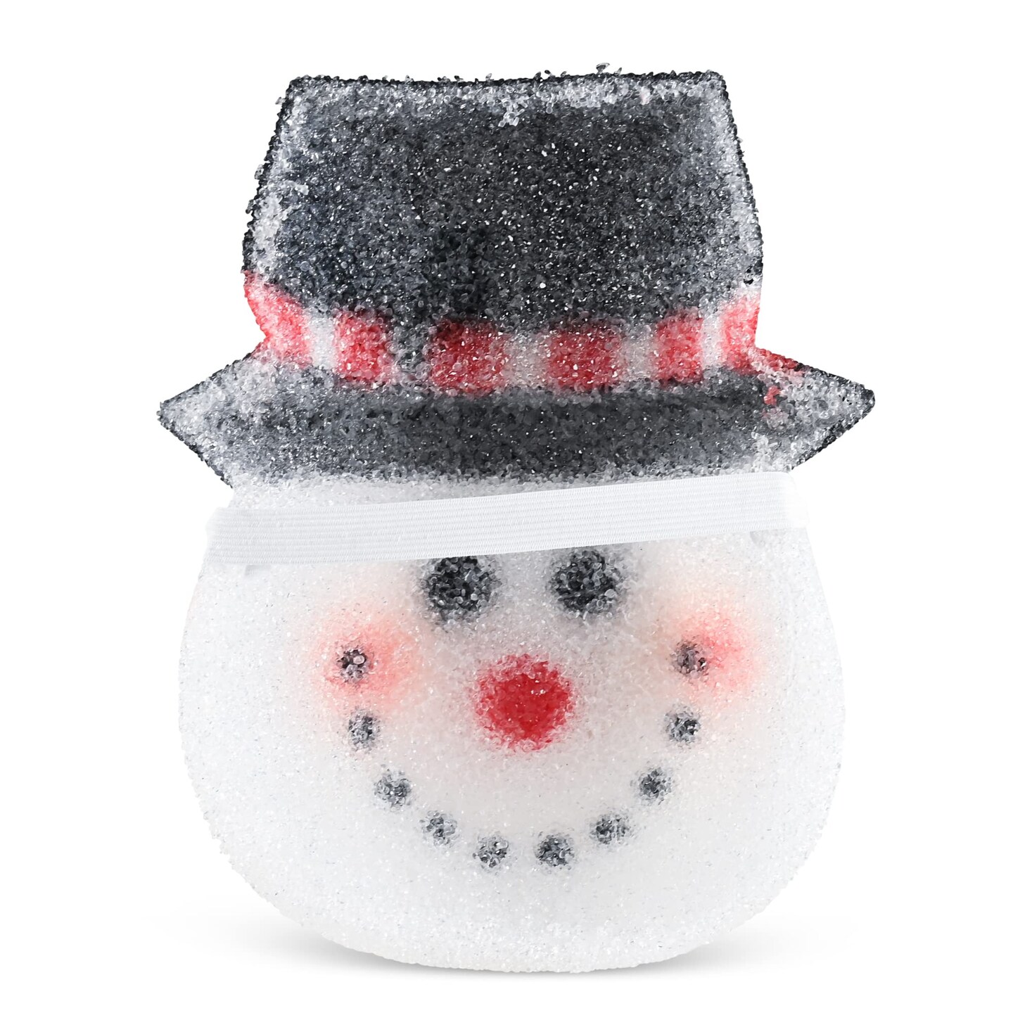 Ornativity Snowman Porch Light Cover - Snowman Head Outdoor Front Porch Lamp Holiday Decoration Covers - Set of 2