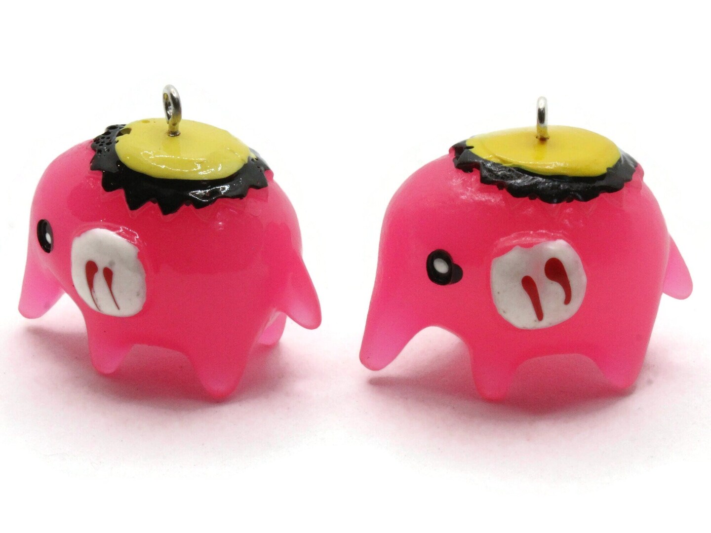 2 31mm Bright Pink Elephant Resin Charms by Smileyboy Beads | Michaels