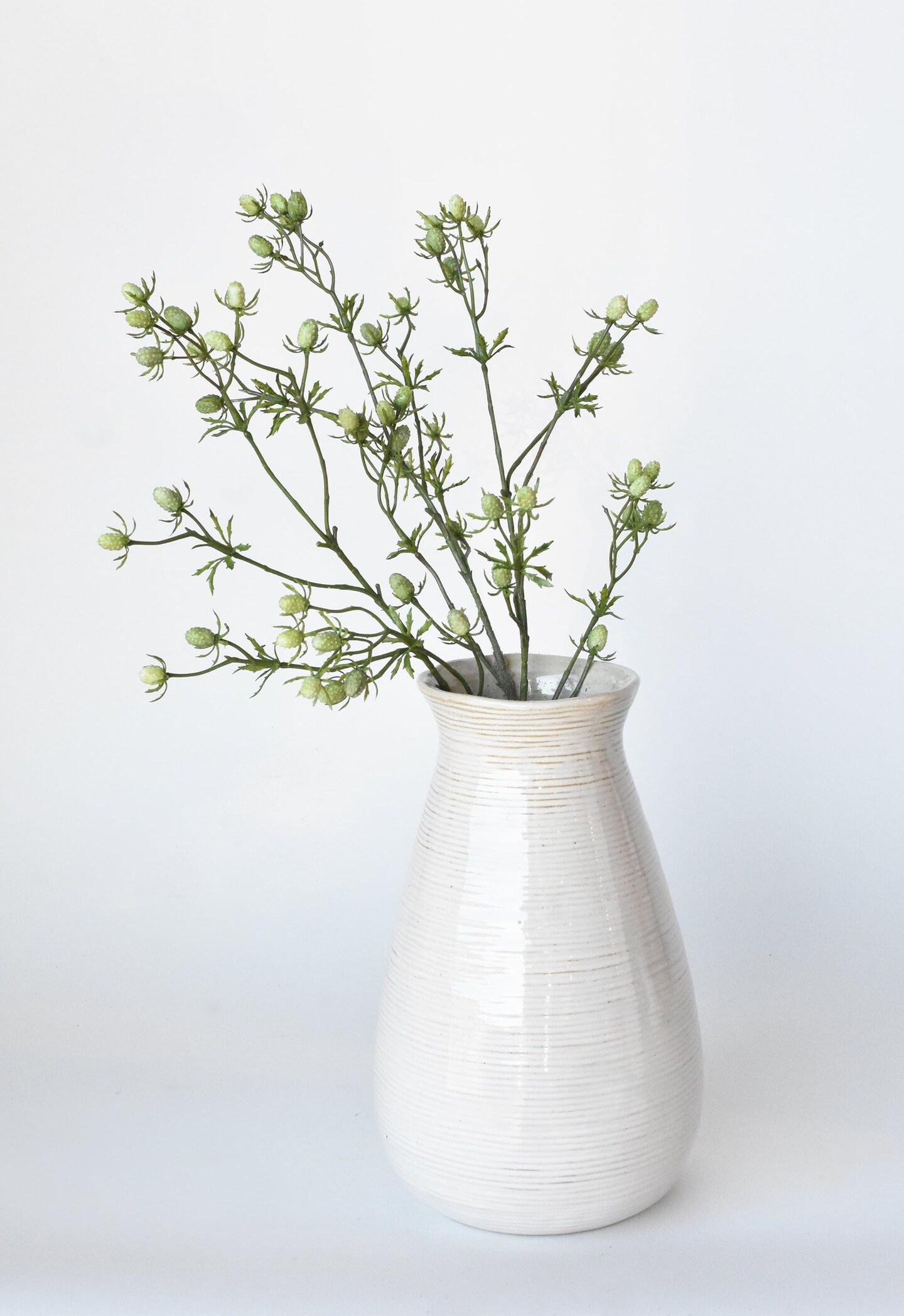 24&#x22; Faux Green Thistle Spray Stem