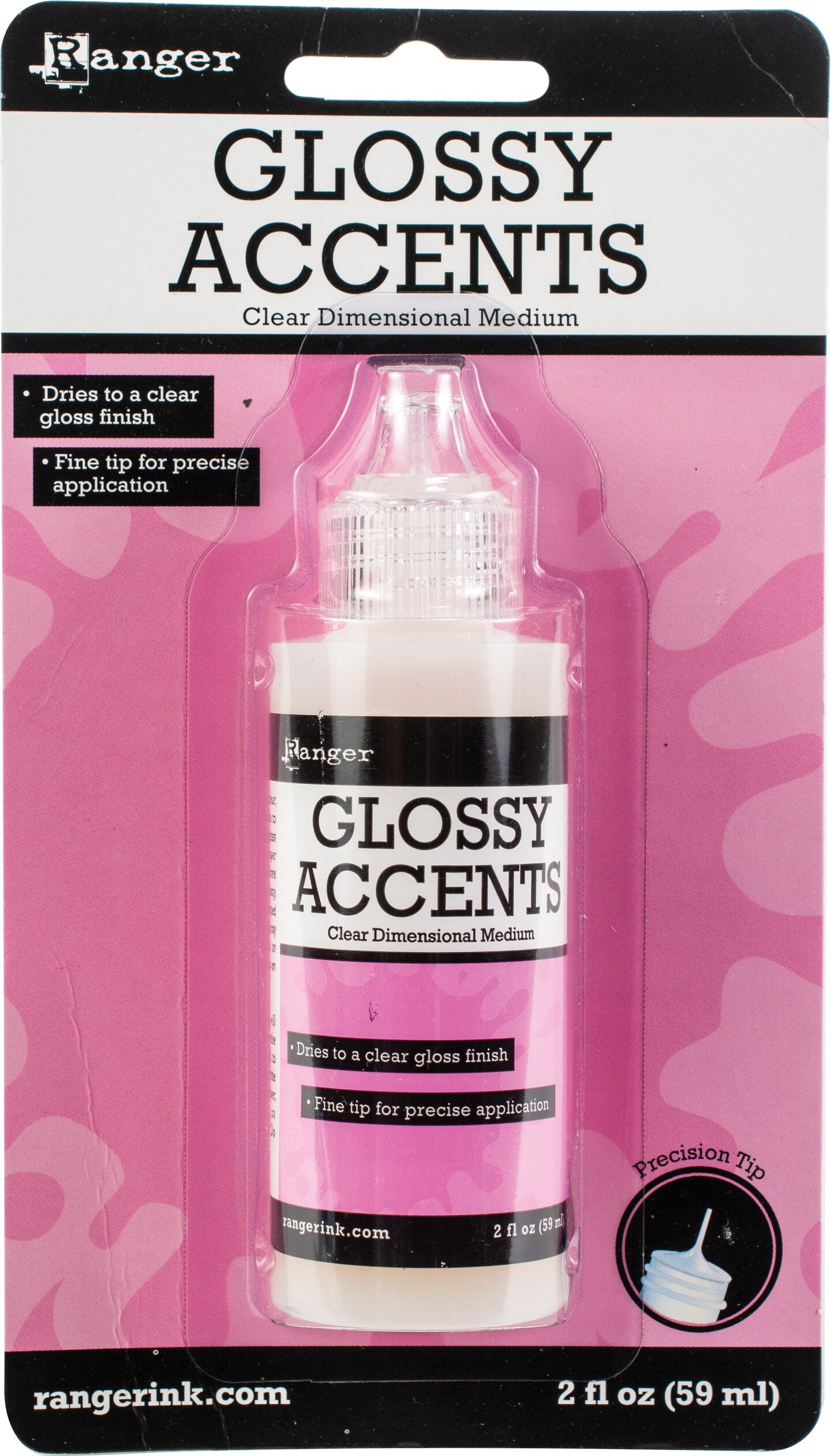 Multipack of 12 - Ranger Inkssentials Glossy Accents 2oz-Clear 