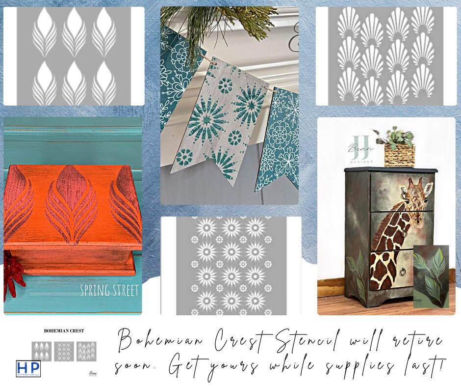 Starburst Stencil  Bohemian Crest Designs