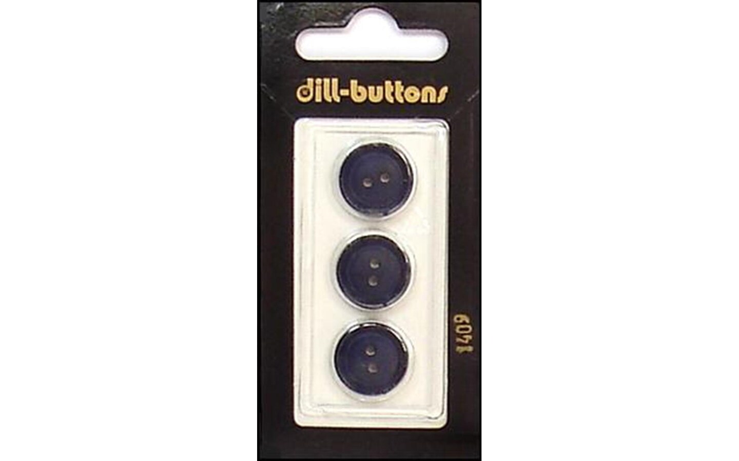 Dill Buttons 15Mm 3Pc 2 Hole Navy