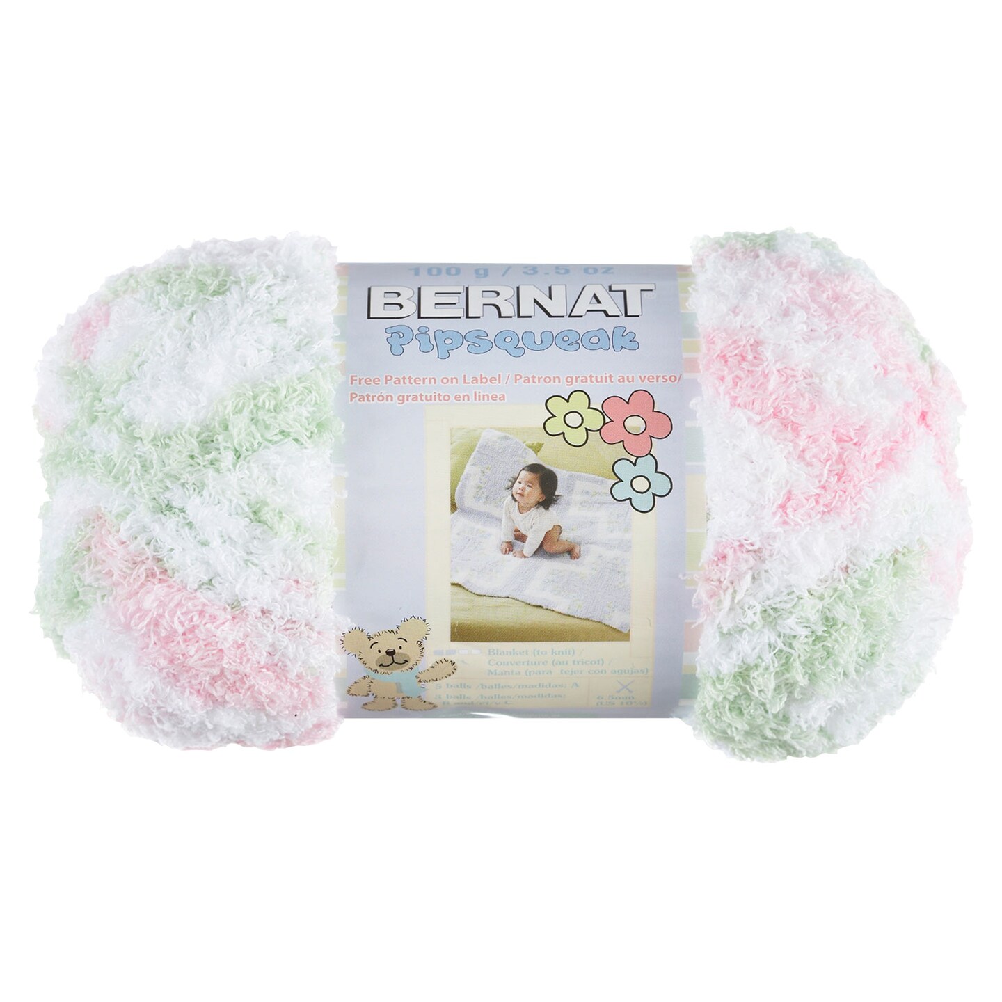 Bernat Pipsqueak Candy Girl Yarn - 3 Pack of 100g/3.5oz - Polyester - 5 Bulky - 101 Yards - Knitting/Crochet