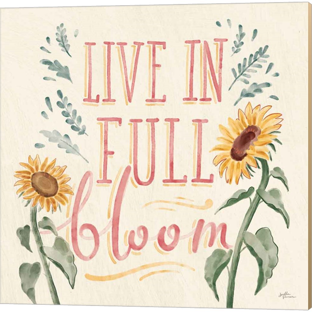 Sunflower Season Bright C by Janelle Penner 14&#x22; x 14&#x22; Canvas Wall Art (Set of 2)