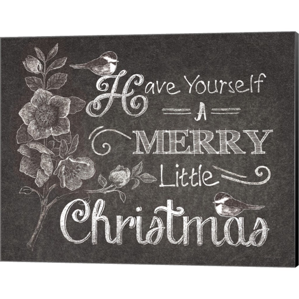 Chalkboard Christmas Sayings by Beth Grove 15&#x22; x 12&#x22; Canvas Wall Art (Set of 2)