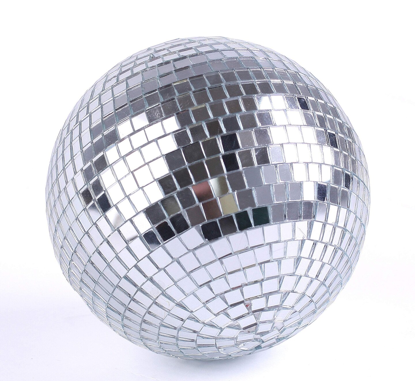 Big Mo's Toys Mirror Ball - Silver Hanging Disco Ball Party Decoration Accessories for 70s Parties
