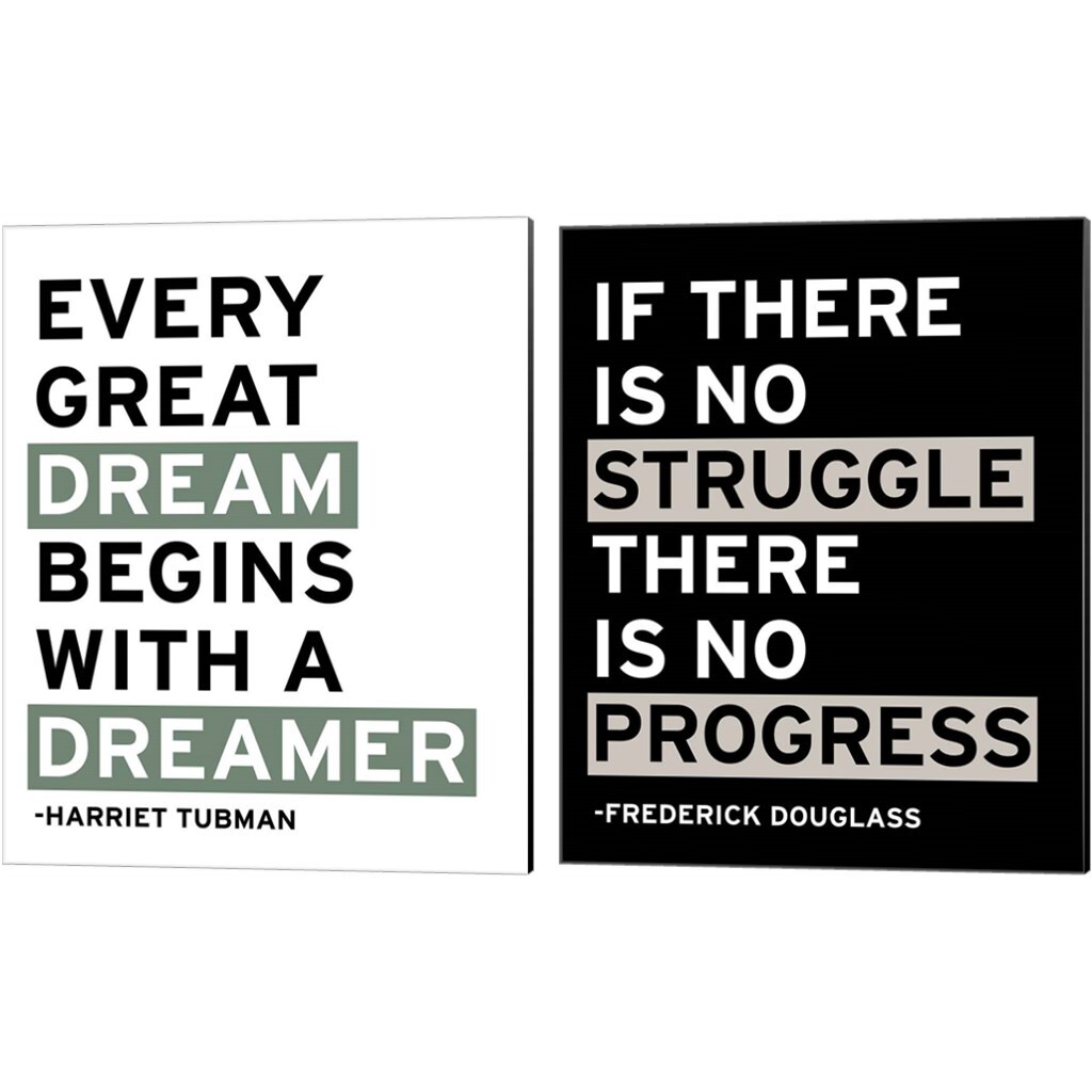 Motivation by Wild Apple Portfolio 12&#x22; x 15&#x22; Canvas Wall Art (Set of 2)