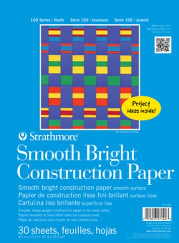 100 SERIES SMOOTH BRIGHT CONSTUCTION PAD 30 SHEET 8.5X11.5