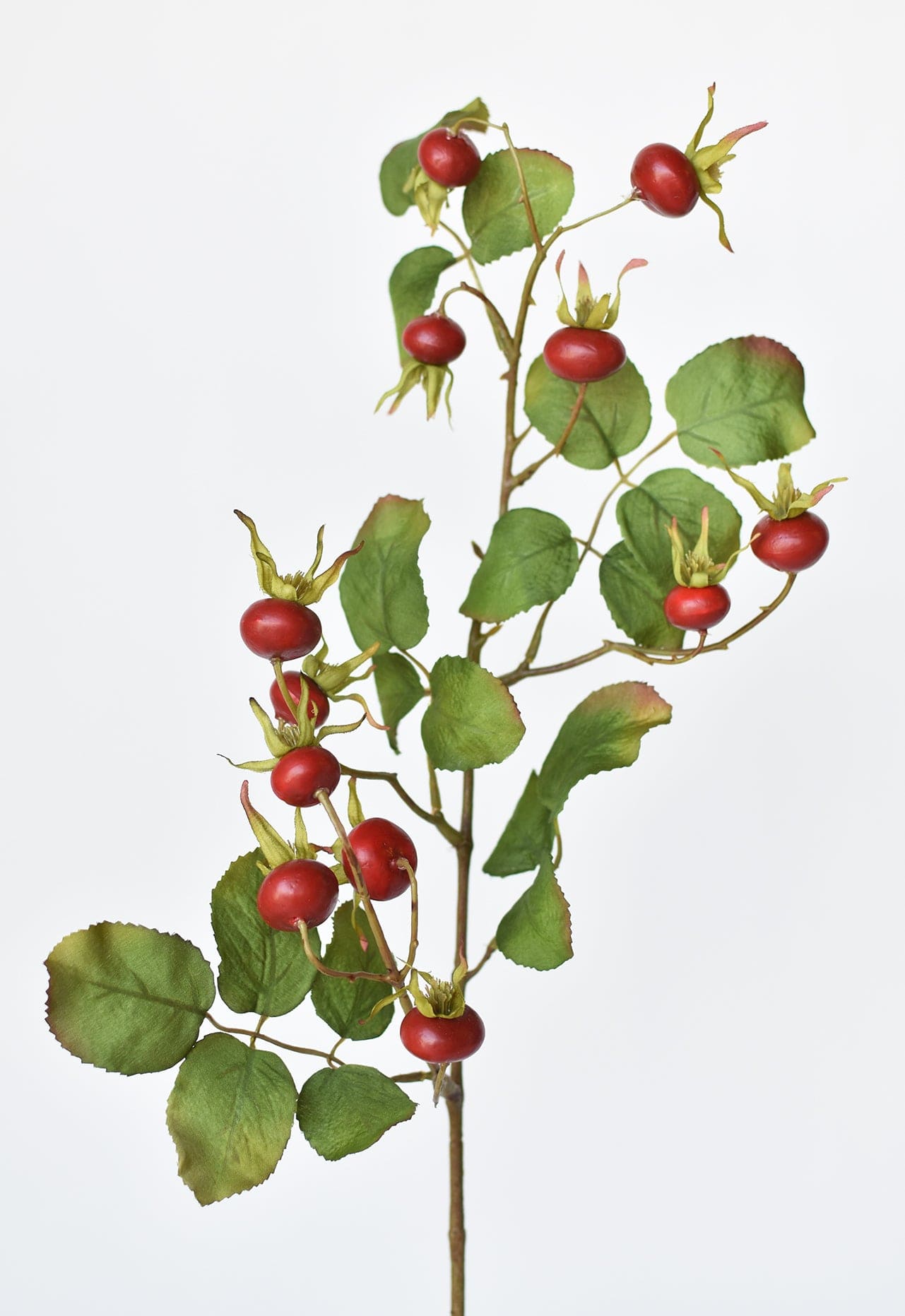 28&#x22; Faux Red Rosehip Berry Stem