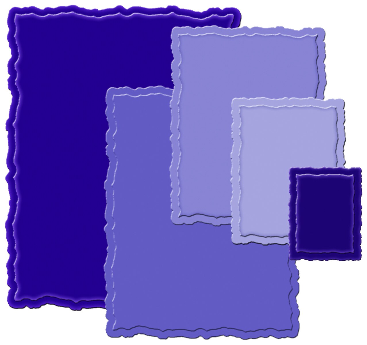 Spellbinders Nestabilities Dies-Deckled Rectangles Large