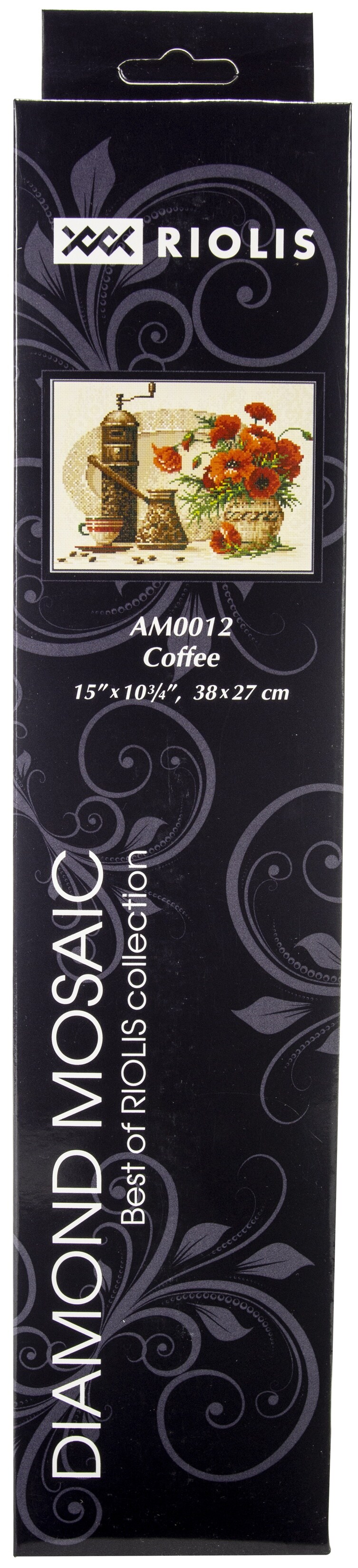 Riolis Diamond Mosaic Embroidery Kit 15&#x22;X10.75&#x22;-Coffee