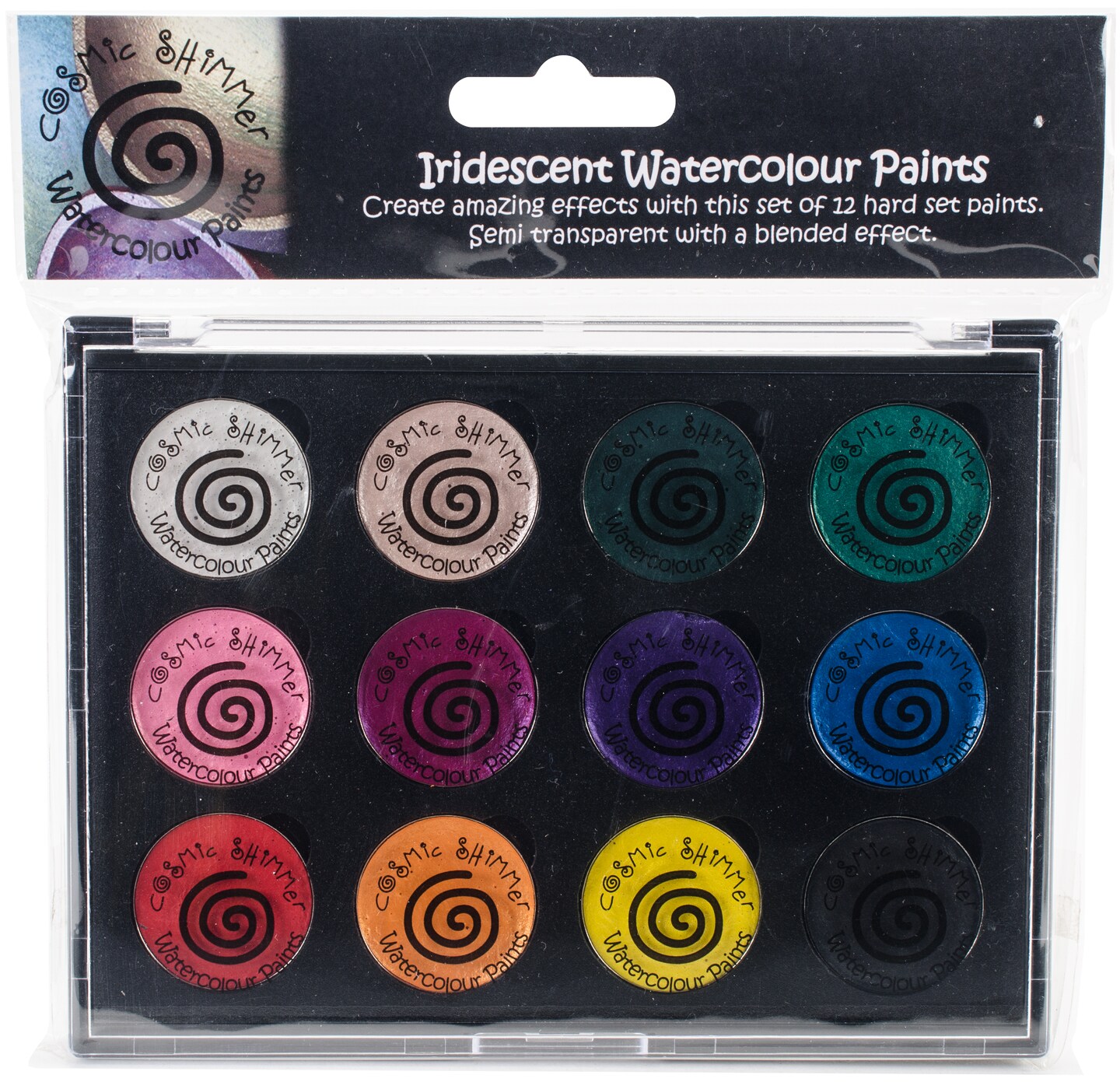 Cosmic Shimmer Iridescent Watercolor Palette Set 2-Carnival Brights