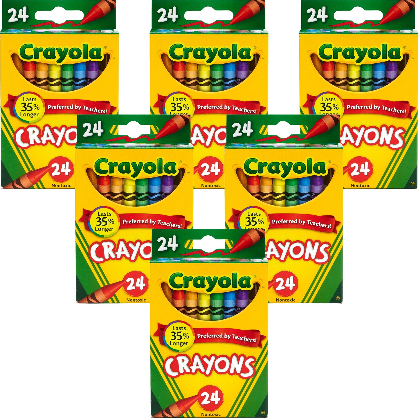 Multipack of 6 - Crayola Crayons-24/Pkg