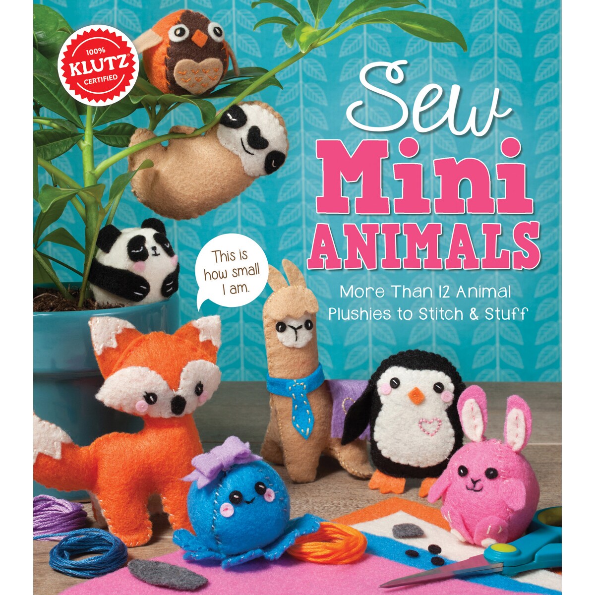Klutz Sew Mini Animals Book Kit-