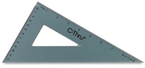 TRIANGLE 30/60 PLASTIC 10 INCH