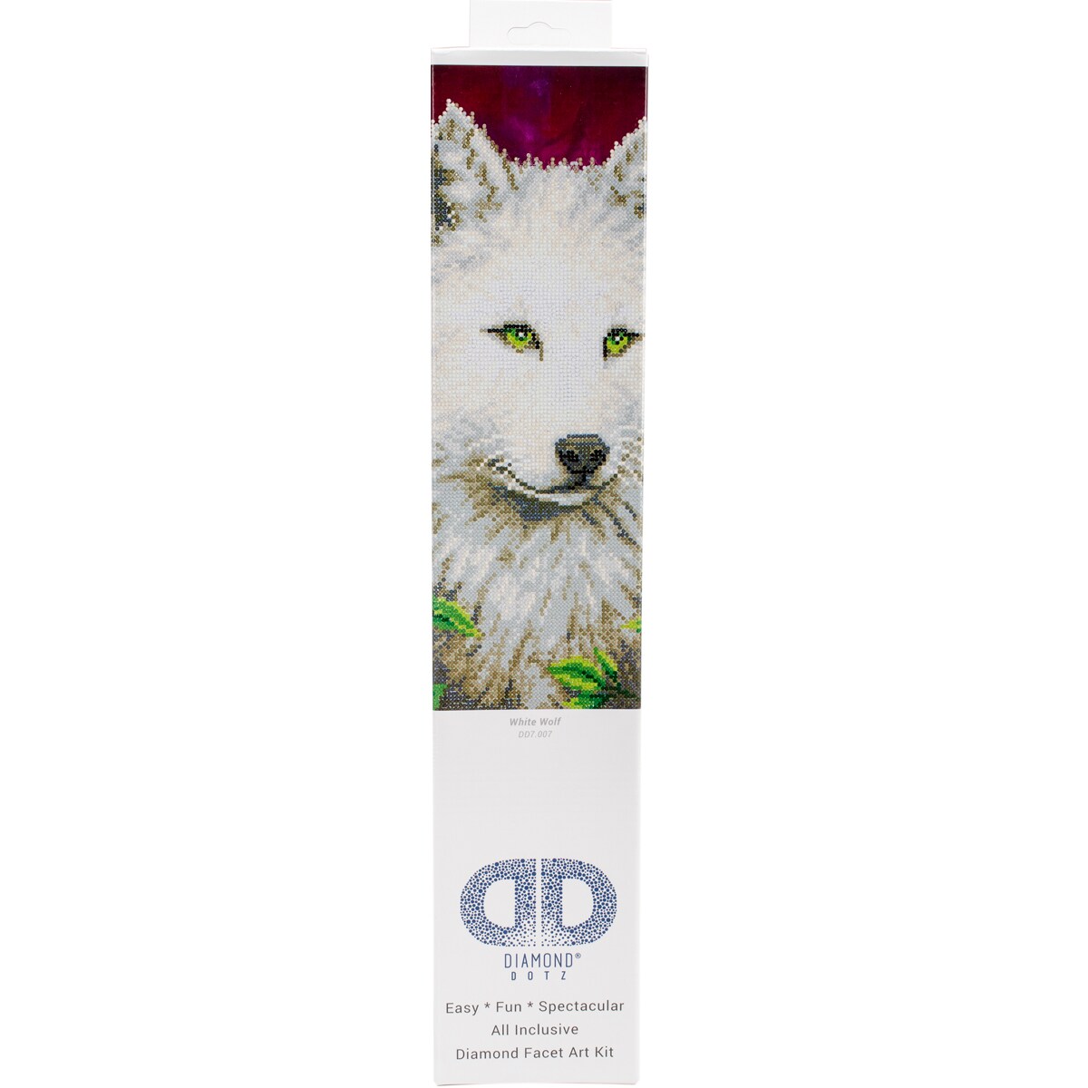 Diamond Dotz Diamond Art Kit 23&#x22;X19&#x22;-White Wolf