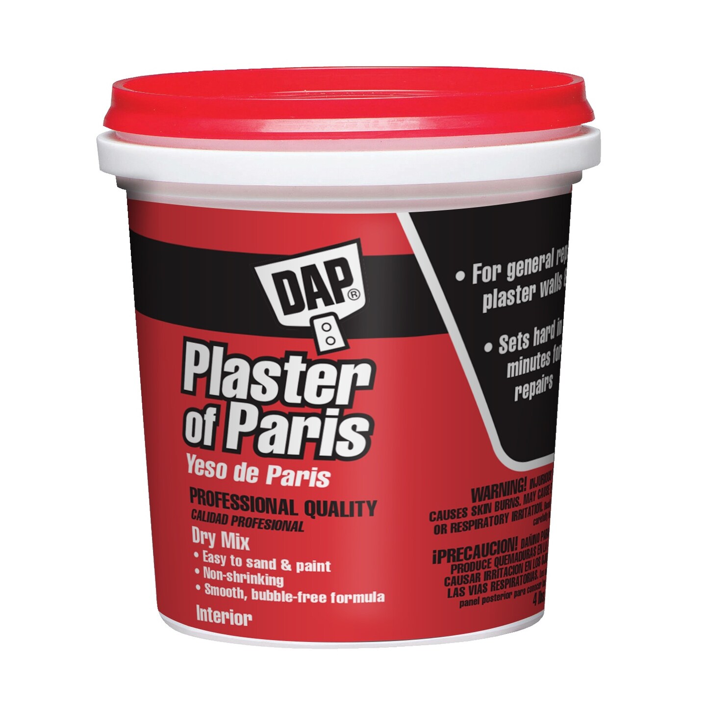 Dap Plaster Of Paris Dry Mix 4lb-White