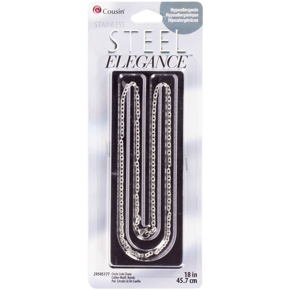 Cousin Stainless Steel Elegance Chain 18"Circle Link Michaels