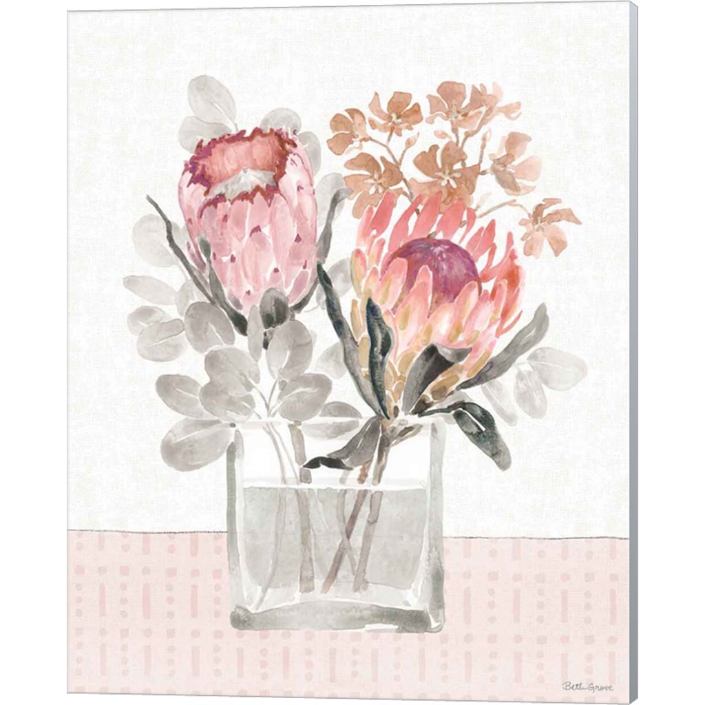 Petal Passion Soft Boho by Beth Grove 12" x 15" Canvas Wall Art (Set of 2)