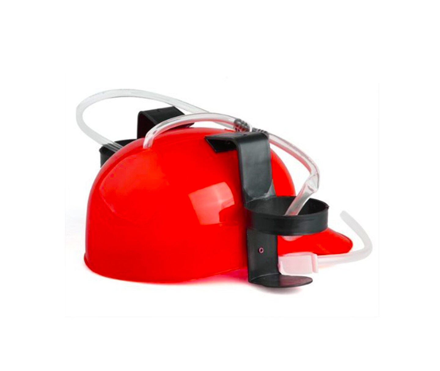  Beer & Soda Guzzler Helmet - Drinking Hat By EZ Drinker (Red) :  Home & Kitchen